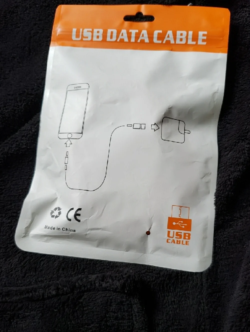 Orange Fast Charging USB Cable Trio 120W